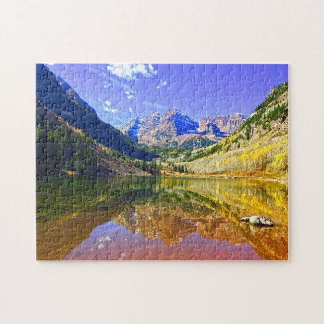 Puzzle Aspen Maroon Bells Colorado. (Horizontal)