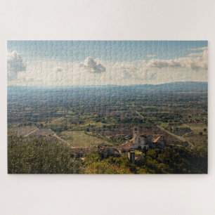 Puzzle Assisi plaine et Basilique Saint François, Italie