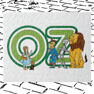 Puzzle Assistant vintage de caractères Oz et de lettres t