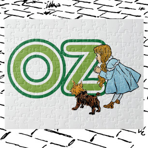Puzzle Assistant vintage de Oz Dorothy Toto avec BIG Lett