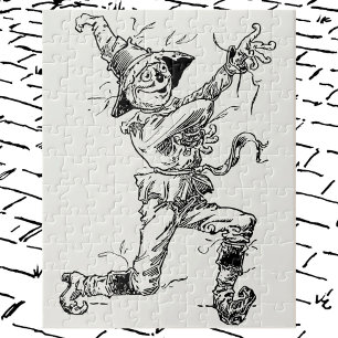 Puzzle Assistant vintage de Oz Fairy Tales, le Scarecrow