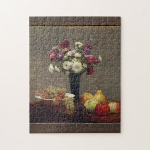 Puzzle Asters et fruits sur une table Henri Fantin-Lato A