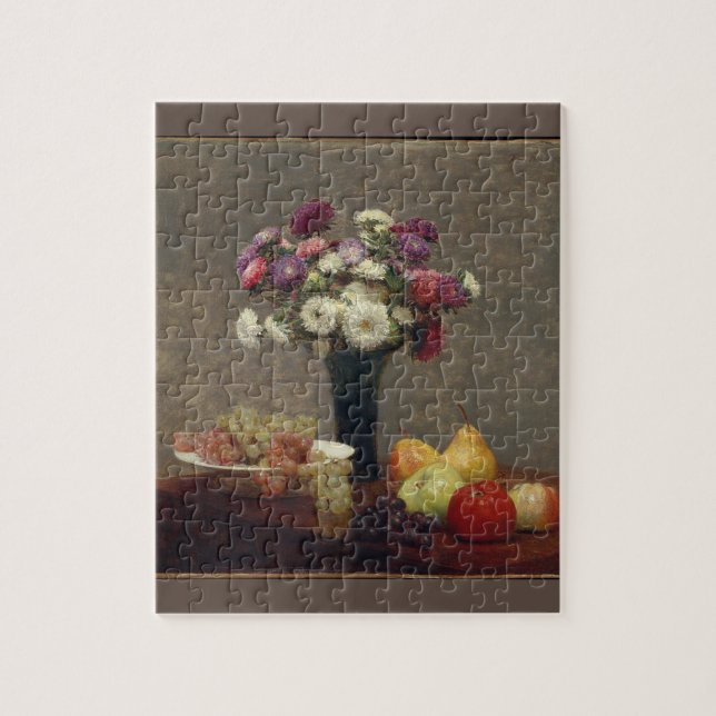 Puzzle Asters et fruits sur une table Henri Fantin-Latour (Vertical)