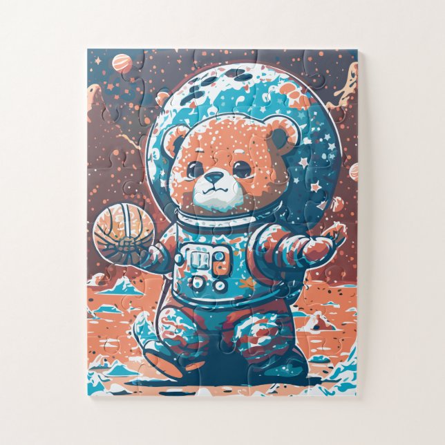 Puzzle Astro Bear Basketball (Vertical)