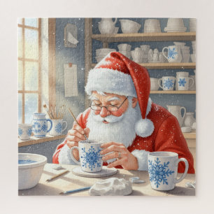Puzzle Atelier de poterie du Père Noël : céramique peinte