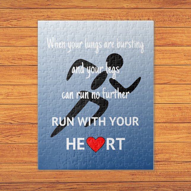 Puzzle Athlète citation sports bleu (Créateur téléchargé)