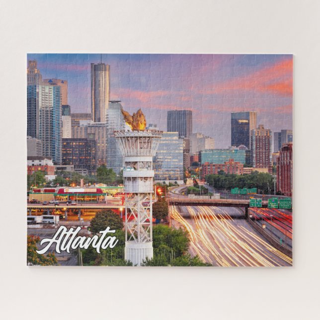 Puzzle Atlanta, Géorgie, États-Unis (Horizontal)