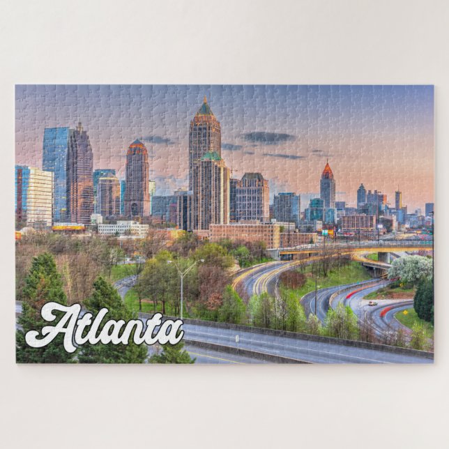 Puzzle Atlanta, Géorgie, États-Unis (Horizontal)