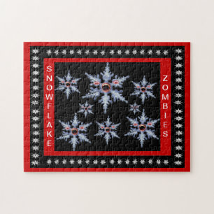 Puzzle Attaque de flocons de neige zombies Noël Jigsaw