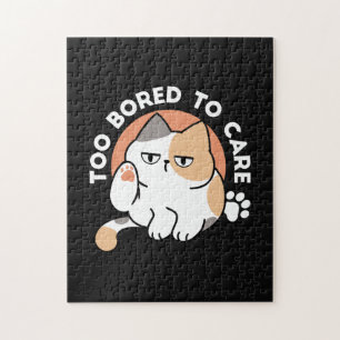 Puzzle Attitude de Chat Paresseux – Trop Ennuyé pour S'en