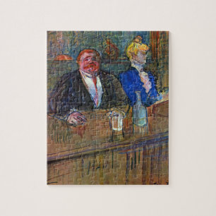 Puzzle Au Bar par Toulouse Lautrec, Beaux-Arts Anciens