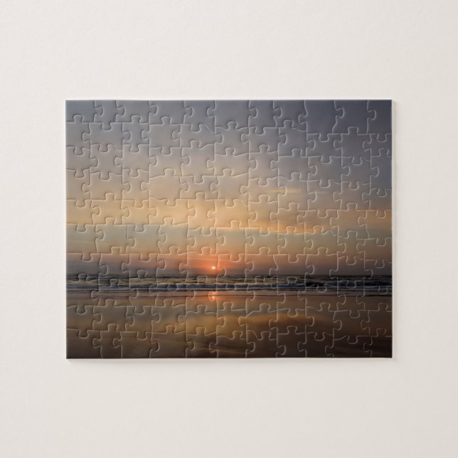Puzzle Aube Réflexions sur Cocoa Beach, Floride - 8x10 (Horizontal)