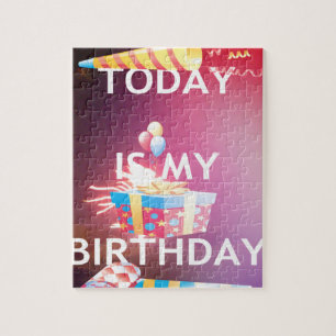 Puzzle Aujourd'hui est mon anniversaire Art Print