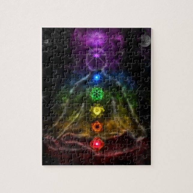 PUZZLE AURA ÉTHÉRÉE CHAKRA (Vertical)