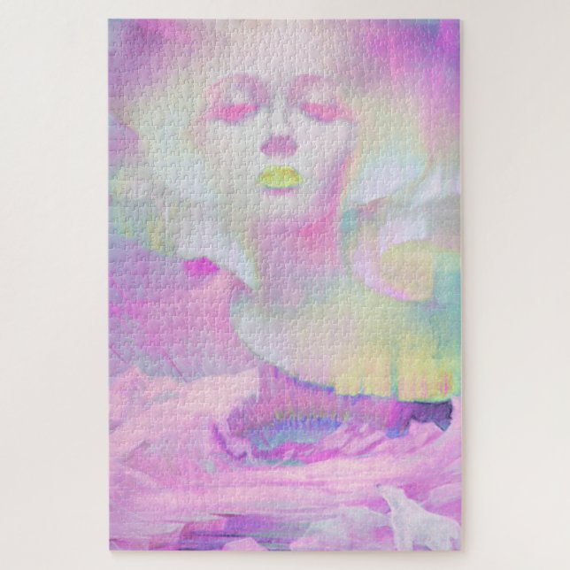 Puzzle Aurora par Clive Henry rose pastels (Vertical)