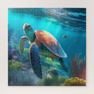 Puzzle aus Schildkröte - Zum Warenkorb einfach hin