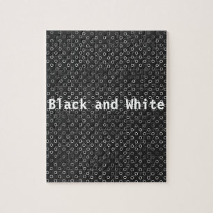 Puzzle aus Schwarz und Weiß