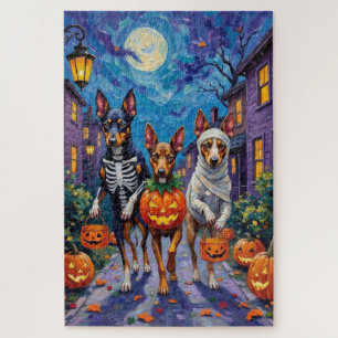 Puzzle Australian Kelpie Trick-or-Treating Halloween 