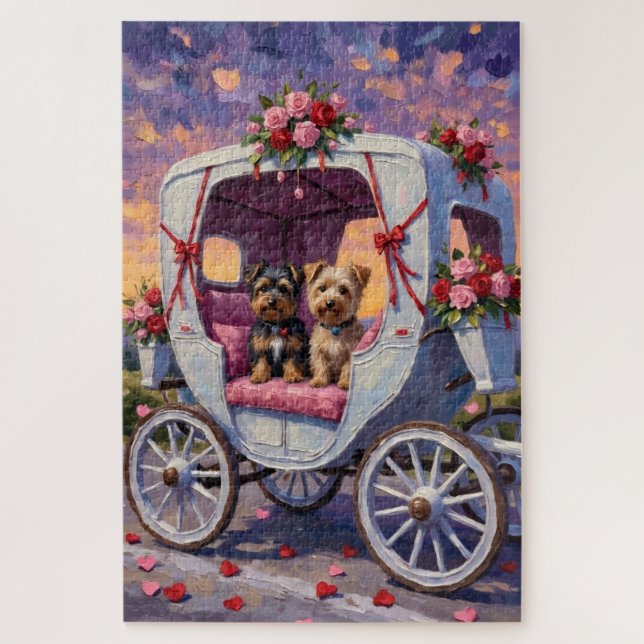 Puzzle Australian Terrier Dog Valentine's Day  (Vertical)