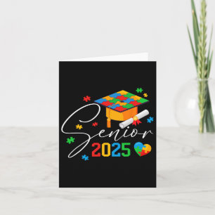 Puzzle Autistic Senior 2025 Autismus Abschluss Boy Karte