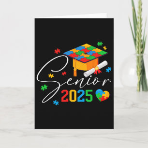 Puzzle Autistischer Senior 2025 Autismus Abschluss Karte