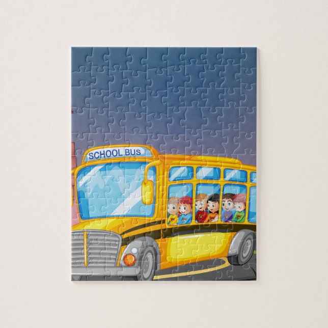Puzzle Autobus scolaire (Vertical)