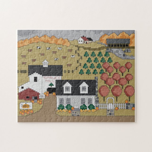 Puzzle Automne impeccable de colline (Horizontal)