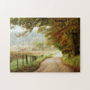 Puzzle Automne sur une route de campagne