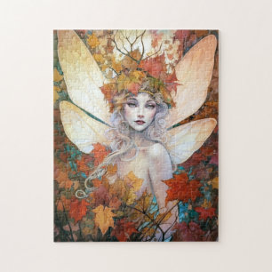 Puzzle Automne Woodland Fairy Imaginaire Art