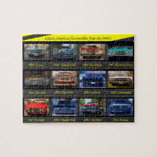 Puzzle Automobiles américaines classiques des années 1960