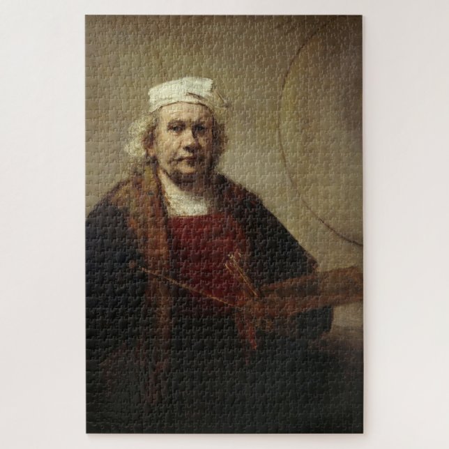 Puzzle Autoportrait à deux cercles : Genius Rembrandt (Vertical)