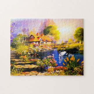 Puzzle avec boîte cadeau - - Peinture paysage