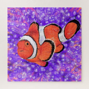 Puzzle avec de belles couleurs Poisson clown