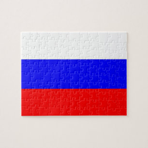Puzzle avec le drapeau de la Russie