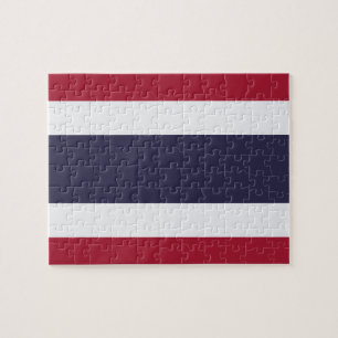 Puzzle avec le drapeau de la Thaïlande
