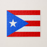 Puzzle avec le drapeau de l'Etat de Porto Rico