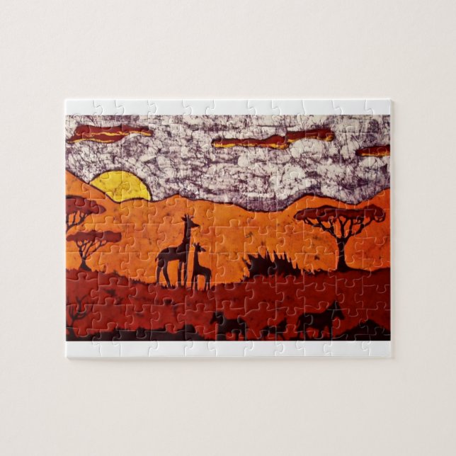 Puzzle avec le paysage africain (Horizontal)