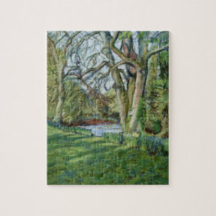 Puzzle avec paysage de printemps