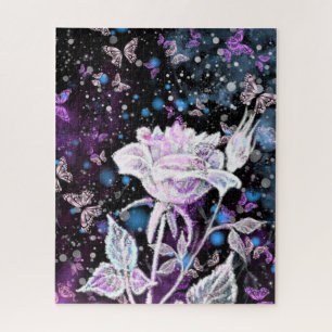 Puzzle avec Rose Blanche