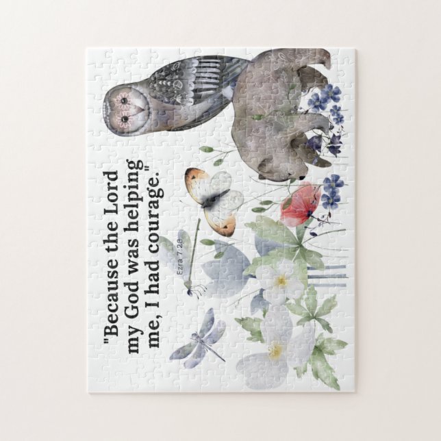 Puzzle avec un beau verset de la bible (Vertical)