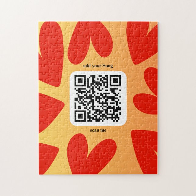Puzzle Avec une chanson personnalisée par code QR (Vertical)