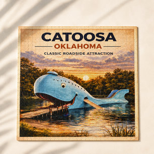 Puzzle Aventure au bord de la route 66 de la baleine bleu