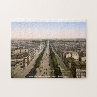 Puzzle Avenue Des Champs-Elysées, Paris, France c1900