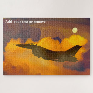 Puzzle avion de chasse Silent Eagle de nuit,