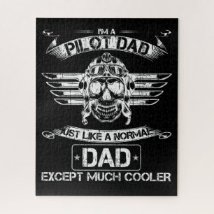 Puzzle Avion Pilote Papa Juste Normal Mais Beaucoup Glaci