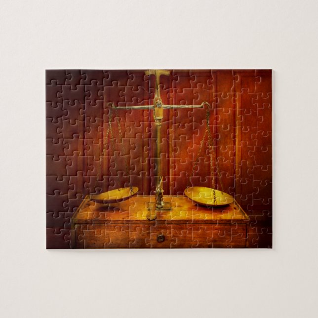 Puzzle Avocat - échelle non équilibrée de justice (Horizontal)