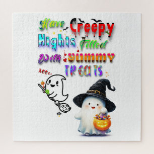 Puzzle Ayez des nuits flippantes remplies de friandises d