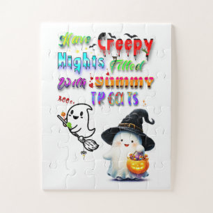 Puzzle Ayez des nuits flippantes remplies de friandises d