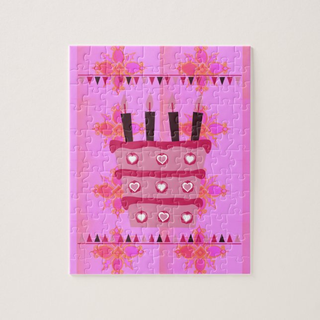 Puzzle Ayez un merveilleux anniversaire heureux (Vertical)