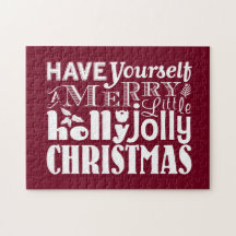 Ayez vous-même Noël gai de joyeux petit houx